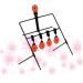 Balacoo 5 Self Resetting Lipgloss Blush for Cheeks Wind Chimes Indoor Blusher Plate Makeup Metal Pearlescent - Buy Online on GoSupps.com