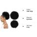 X-Large Afro Puff Kinky Curly Drawstring Ponytail Bun Synthetic Hair - African American Updo Extension | 2 Clips, 1B# Color (120g) - Buy Online on GoSupps.com