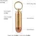 Brass & Purple Copper Bullet Cylinder Pendant Necklace - Stylish Mini Pill Holder Keychain for Men & Women - Buy Online on GoSupps.com
