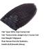 Brazilian Straight Clip-In Real Hair Extensions - 7 Pieces 120g Italian Yaki 14-inch Dirty Scale Light Black - Buy Online on GoSupps.com