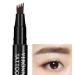 Four Forked Liquid Water Eyebrow Pencil 3D Simulation Native Eyebrow Natural Anti Sweat Eyebrow Pencil Four Colors (Color : 03)