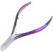 SJLS 1PCS Nail Art Dead Skin Remover Clipper Scissor Manicure Pedicure Tool Stainless Steel Plating Rainbow Cuticle Nipper Cutter (Color : Style 2) - Buy Online on GoSupps.com