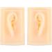 Silicone Ear Display Model - 1 Pair for Practice & Teaching | Realistic Ear Props for Hearing-Aid & Simulation - Buy Online on GoSupps.com