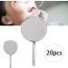 20-Piece Stainless Steel Mirror Replacement Heads for Teeth & Eyelash Inspection | 2.2/2.4 cm Dental Tools - Buy Online on GoSupps.com