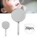 20-Part Stainless Steel Front Tooth Mirror Set - Toothed Mouth Mirror with Handle | Intraoral Tissue Accessories for Perfect Dental Care - Buy Online on GoSupps.com
