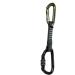 4-Pack Fusion Climb 12cm Tactical Military Rescue Quickdraw Set with Contigua Straight Gate Green/Vapor Screw Gate Black Carabiners - Buy Online on GoSupps.com