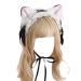 AJTUTUS Ear Headband with Detachable Tie for Women and Girls Supplies for Adults Women Female Costume Cosplay