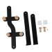 GLEAVI 6 Door Hook Metal Storage Rack Over The Door Towel Rack Over The Door Clothes Hanger Hangers Porch 30X23CM Black