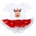 FYMNSI Baby Girl My First Christmas Outfit 3pcs Set | Princess Tutu Romper with Shoes & Headband | Reindeer Xmas Tree Print Bodysuit | 0-18 Months (6-12 Months) - Buy Online on GoSupps.com