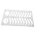 FRCOLOR Mold Eyebrow Mapping Makeup Tool Brow Practice Tool Mouth Eyebrow Trimming Makeup Tools