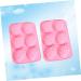 Zerodeko 2pcs Sugar Craft Gum Paste Chocolate Molds Cakesicles Mold Gummy Mold Easter Baking Mold Rabbit Decor Cake Molds Silicone Silicon Cake Chocolate Candies Biscuit Pink - Buy Online on GoSupps.com