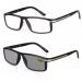 Photochrome reading glasses men's outdoor sports glasses car driving sunglasses anti -uv400 presbyopia computer glasses +2.5 (color: black size: +0.75) +0.75 black