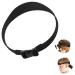 Jeffdad Collar Shaving Template and Hair Trimming Guide Adjustable Curved Silicone Hair Trimming Straps for DIY Home Men's Self-Hairing Easy to Use Tool Soft and Portable (Black)