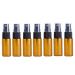 Portable mini spray bottles amber-colored glass refillable for perfume sample bottle cosmetic container for travel and going out 12 pieces amber colors 15ml/0.5oz fashionable