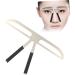 PLAFOPE Eyebrow Measuring Tool Three-point Eyebrow Ruler Kits Eyebrow Stencil Kit Eyebrow Card Eyebrow Shape - Buy Online on GoSupps.com