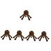 Ultechnovo 5 STK Massage device with five claws hand massager Head clumsy massage clerk wood tools Schaubuzei Head-Klauen-Massagenter Creative head massage gauge wooden