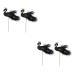 HOMSFOU 10 Pcs Birthday Cake Toppers Cupcake Topper Cake Pick Cake Decoration Wing Party Supplies