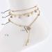 Buy Missgrace Tassel Rhinestones Star Anklet Bracelet - Gold Sequin Leaf Chain Jewelry for Women & Teen Girls | Perfect Summer Beach Accessory & Gift - Buy Online on GoSupps.com