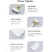 Jade Roller & Gua Sha Face Roller Rose Quartz Massager Facial Beauty Roller Skin Care Tools for Face Eyes Neck Reduce Wrinkle and Dark Circle (White A) - Buy Online on GoSupps.com