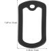 12Pcs Military Dog Tag Silicone Rubber ID Tags - Black Rectangular Covers for Pets - Buy Online on GoSupps.com