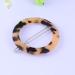 Minkissy Round Hair Clip Minimalist Dainty Hollow Geometric Hair Pin Circle Acrylic for Women Lady (Spotted Coffee) - Buy Online on GoSupps.com