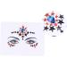 Didiseaon 3pcs Eyes Jewels Stickers Dress Accessories Decal Stickers Gemstones Child Body Diamond Sticker - Buy Online on GoSupps.com