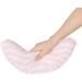 Kids Car Travel Pillow - Head & Neck Support for Children - Pink Stripe Design - Buy Online on GoSupps.com