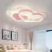 Shop DHGIE Dimmable LED Ceiling Lamp for Children s Room | Remote Control | 38W Cartoon Design in Blue & Pink - Buy Online on GoSupps.com