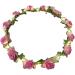Bottone Led Light Up Flower Crown for Woman Wedding Party Handmade Thin Hair Hoop with Adjustable Ribbon Hair Accessories White warm white lig - Buy Online on GoSupps.com