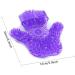 Uqmiqura Palm Shaped Massage Glove - Body Massager with 9 360-Degree Scooters & Metal Roller Ball for Stress Relief (Purple) - Buy Online on GoSupps.com