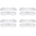 Batlam 4 pairs of veneers snap-in teeth snap-on-veer-teeth artificial teeth instant veers prostheses fake snap-on teeth smile men and women (above and below)