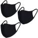 Pack 3 Dust Mouth Cover - All Cotton - Reusable Cloth Comfy Breathable Material 2 Layers 100% Cotton