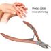 Anti-Slip Handle Nail Trimmer Dead Skin Scissors Easy To Trim Materials Manicure Store for Home(Rose gold) - Buy Online on GoSupps.com