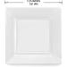 M Honor 50 Piece White Square Plastic Reusable Plates for Weddings Parties and Dinners | 7.25 Inch Square - Buy Online on GoSupps.com