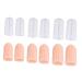 Healifty Toe Protector Cap 6 Pairs thumb sheath Costume Accessories Anti-friction Protector Hallux Valgus silicone sleeves Protector Cap sebs front feet Toe Guards