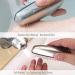 Kuou Stainless Steel Nail Brush Set - 2 Hard Bristle Hand Wash Brushes for Cleaning Nails and Toes - Buy Online on GoSupps.com