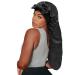 Satin Silk Bonnet Hair Cap - Jumbo Size Long Bonnet for Women - Adjustable Straps - Comfortable Sleep Cap for Long Braid & Curly Hair - No Slip-Off Design (Black) - Buy Online on GoSupps.com