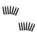 NOLITOY 100 Pcs Eyeshadow Eye Shadow Applicator Eye Shadow Brush Make up Set Miss 50pcsx2pcs Blackx2pcs