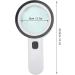 Portable Handheld Magnifier Glass Magnifier 8cm 30X Handheld Optical Magnifier High Power with 12 LED Lights Magnifiers Full of Stars - Buy Online on GoSupps.com