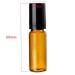 Bodhi2000 Amber Glass Roll On Bottles - 10 Pack Refillable Essential Oil & Perfume Rollers with Stainless Steel - 5ml & 10ml - Buy Online on GoSupps.com
