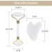 HOTACE Jade Roller Gua Sha Set Natural Jade Stone Roller for Face Beauty Facial Roller Massager Tools Face Slimming Lift Anti Wrinkle Skin Care Tools-White Jade - Buy Online on GoSupps.com