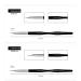 10pcs Nail Art Brush Set - Professional Manicure Tools for Gel Varnish & Dotting Designs - Black - Buy Online on GoSupps.com