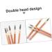 Healvian 2pcs Double Ended Eyebrow Pencil with Brush Eye Brow Pen Eyebrow Pencil Brown Brow Pen Brush Wood - Buy Online on GoSupps.com