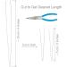 FoRapid 0.3mmx20cm Steel Wire Flexible Collapsible Big Eye Embroidery Beading Needles - Pack of 10 - Buy Online on GoSupps.com