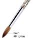 Yangyou 2Pc Rose Gold Kolinsky Sable Acrylic Nail Brush with Liquid Flow Glitter Nail Art Brush for Nail Art Tool 10 - Buy Online on GoSupps.com