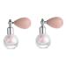 FOMIYES Glitter Eye Shadow 2pcs High Gloss Dusting Makeup Eyeshadow Highlighter Powder Spray for Body Flash Powder Diamond Miss 1 count (Pack of 1) Pinkx2pcs