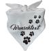 Personalized Dog Triangular Scarf - Dark Purple (55 x 18 cm) - Custom Motif for Your Pet - Buy Online on GoSupps.com