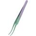 Eyelash Extension Tweezers | Curved Travel Tweezers in Purple & Green Gradient | Ideal for Professionals - Buy Online on GoSupps.com