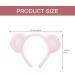 Lurrose Bear Ears Headband Fluffy Bear Ears Hairband Animal Ears Headwear for Makeup Washing Face Cosplay Party Pink White - Buy Online on GoSupps.com