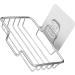 Amosfun 5pcs Stainless Steel Soap Holder Soap Holder for Shower Wall Soap Rack Stainless Steel Soap Wall-mount Holder Soap Bar Sink Drain Self-draining Soap Boxes Soap Dish Holder Square - Buy Online on GoSupps.com